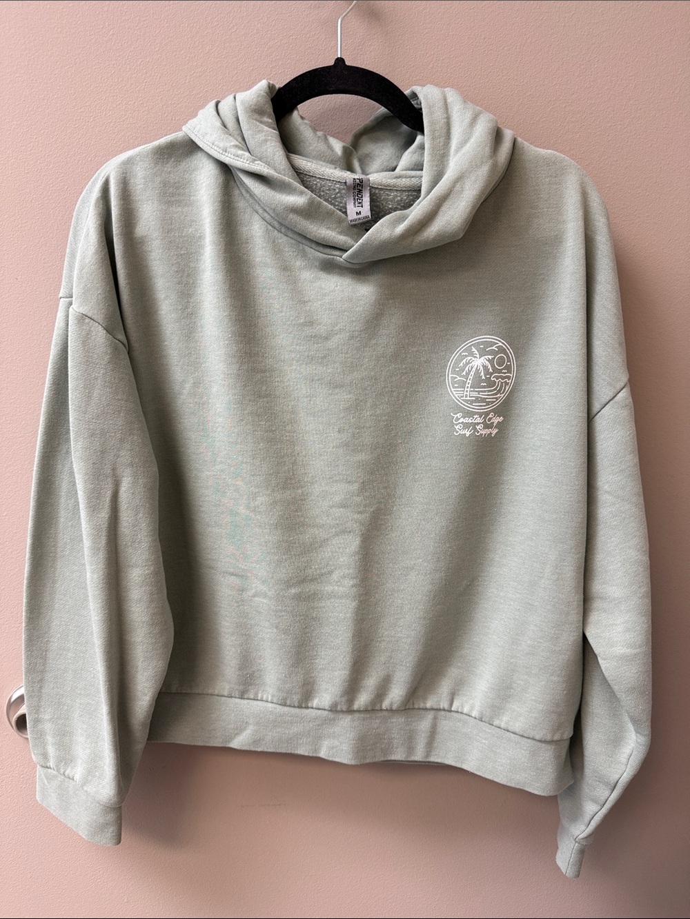 Women's Sage Green Coastal Edge Hoodie